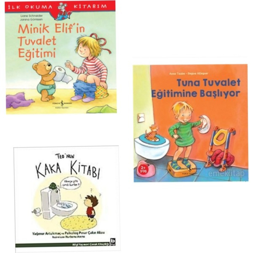 Tuna'nın Tuvalet Eğitimi , Minik Elif'in Tuvalet Eğitimi ve Teo'nun Kaka Kitabı - kitap Çocuk Masal Fiyatı
