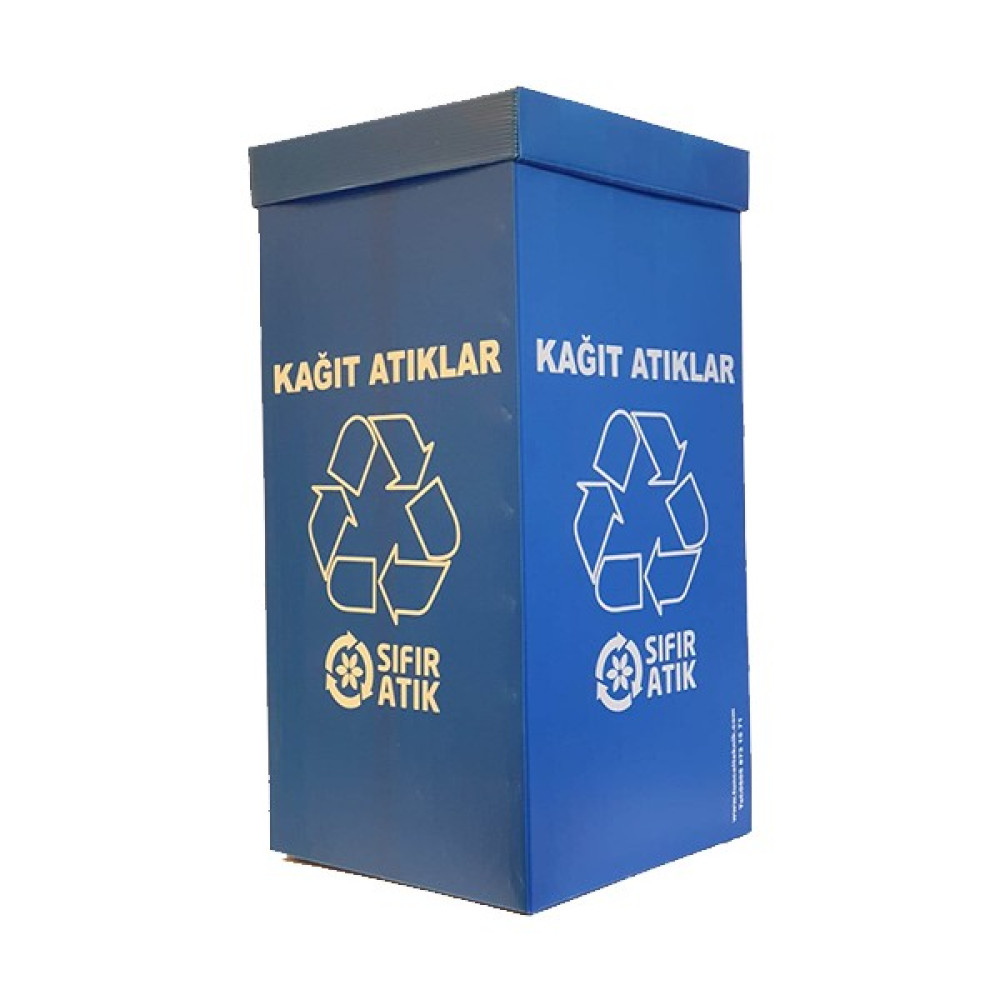 Tuncel Teknik Geri Dönüşüm Kolisi 70 lt-Kağıt Atık Ofis Çöp Kutusu Fiyatı
