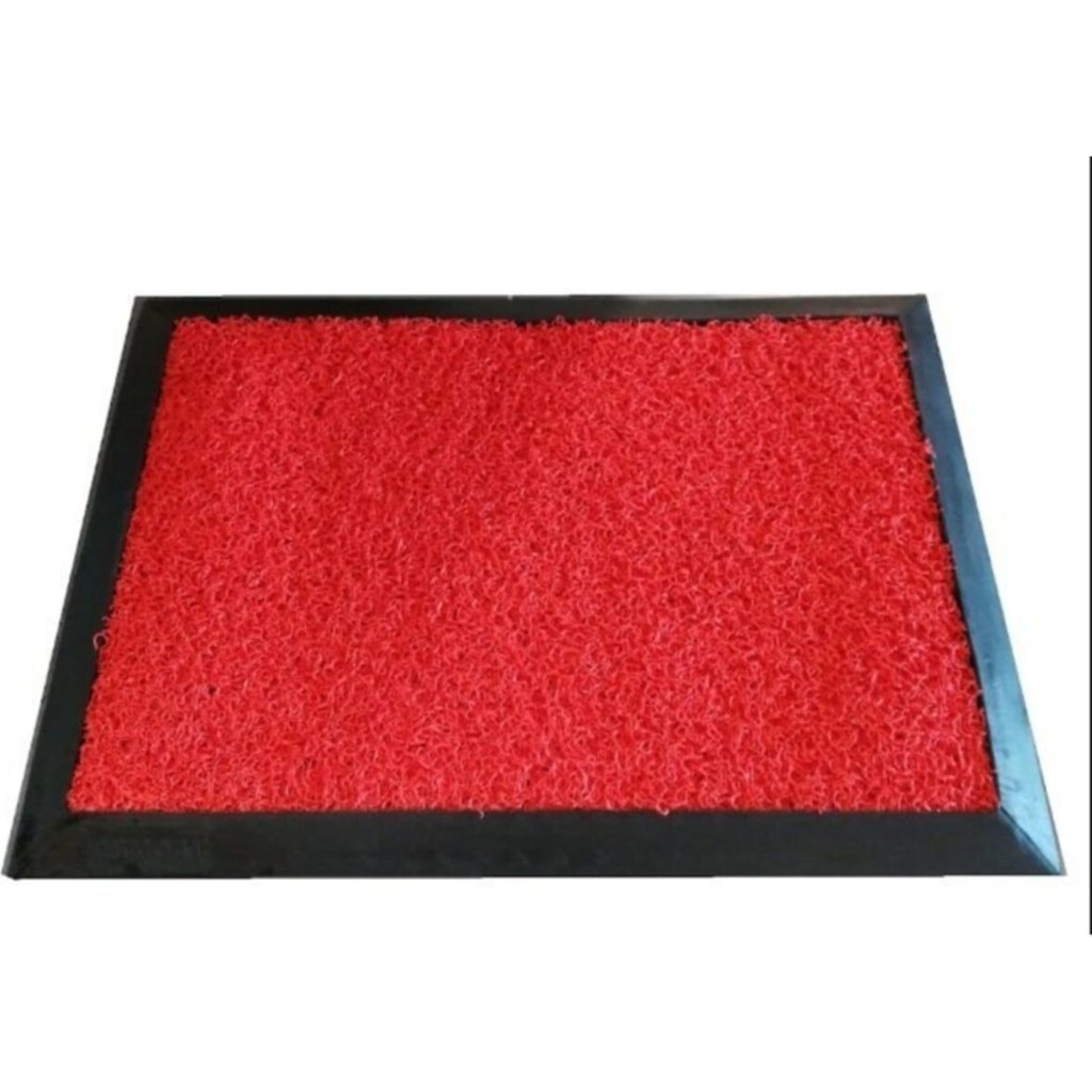Tuncel Teknik Kauçuk Hijyen Paspası Kırmızı Kıvırcıklı 60X80 - 000-Siyah - 60 x 80 cm Araca Özel Paspaslar Fiyatı