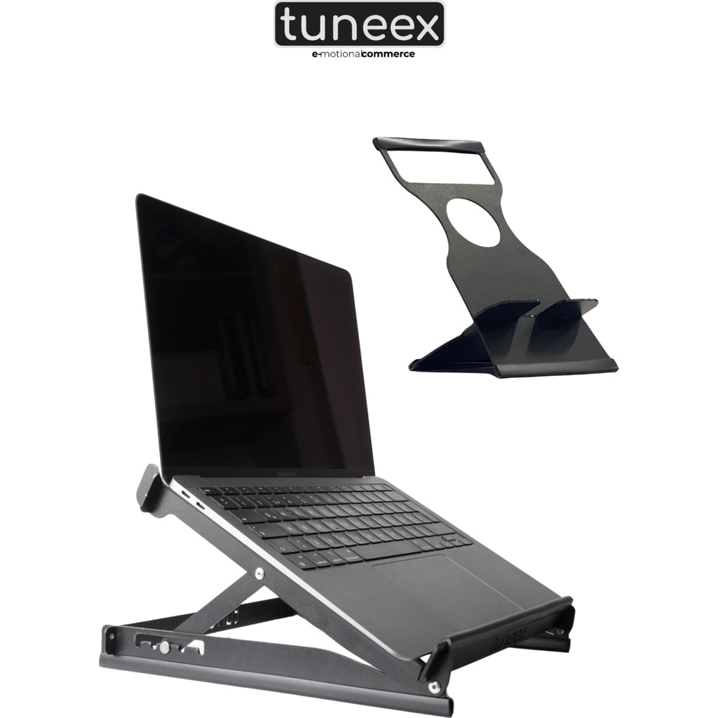 TUNEEX 2'Lİ OFİS SETİ - 5 KADEMELİ METAL NOTEBOOK LAPTOP YÜKSELTİCİ ALTLIK & TELEFON TABLET TUTUCU STAND Tablet Aksesuarı Fiyatı