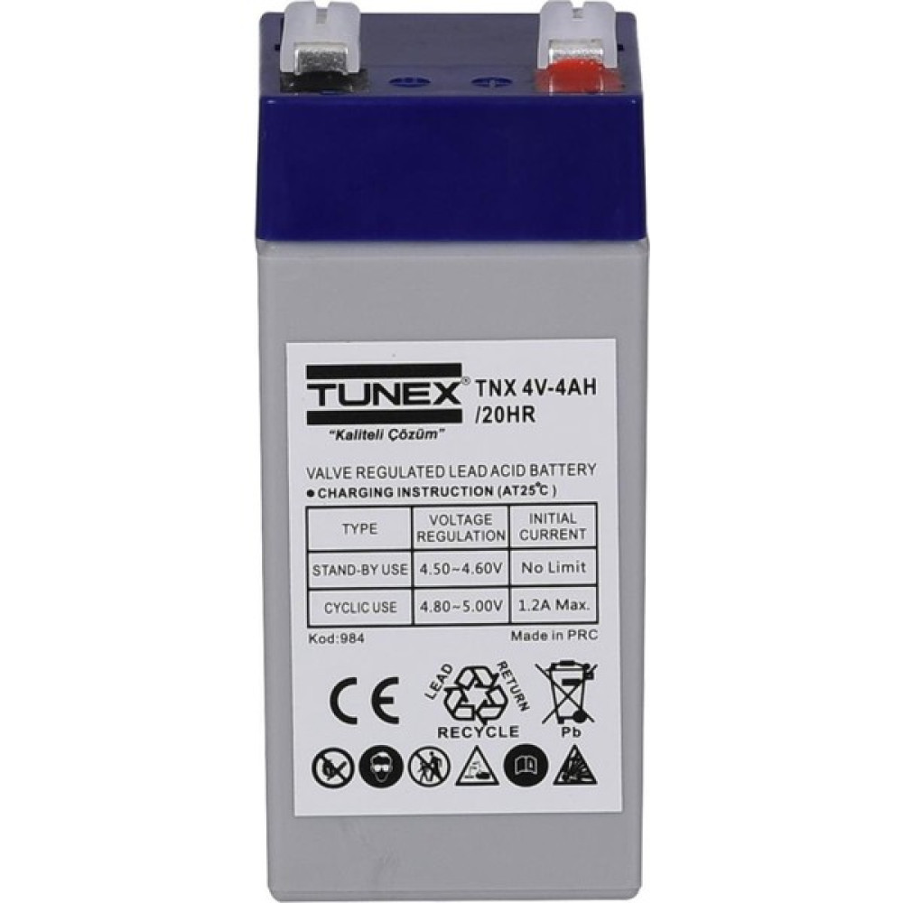 Tunex 4V 4A 0,45 kg Kuru Bakımsız Akü (48*102*108 Mm) TNX-4V4A Akü Fiyatı