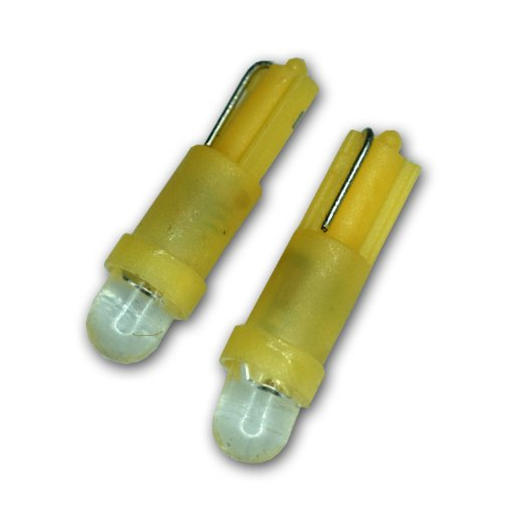 TuningPros LEDRD-T5-A1 Radio Dial LED Light Bulbs T5, 1 LED Amber 2-pc Set