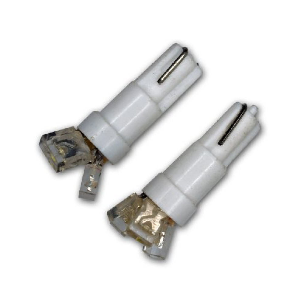 TuningPros LEDRD-T5-W3 Radio Dial LED Light Bulbs T5, 3 LED White 2-pc Set