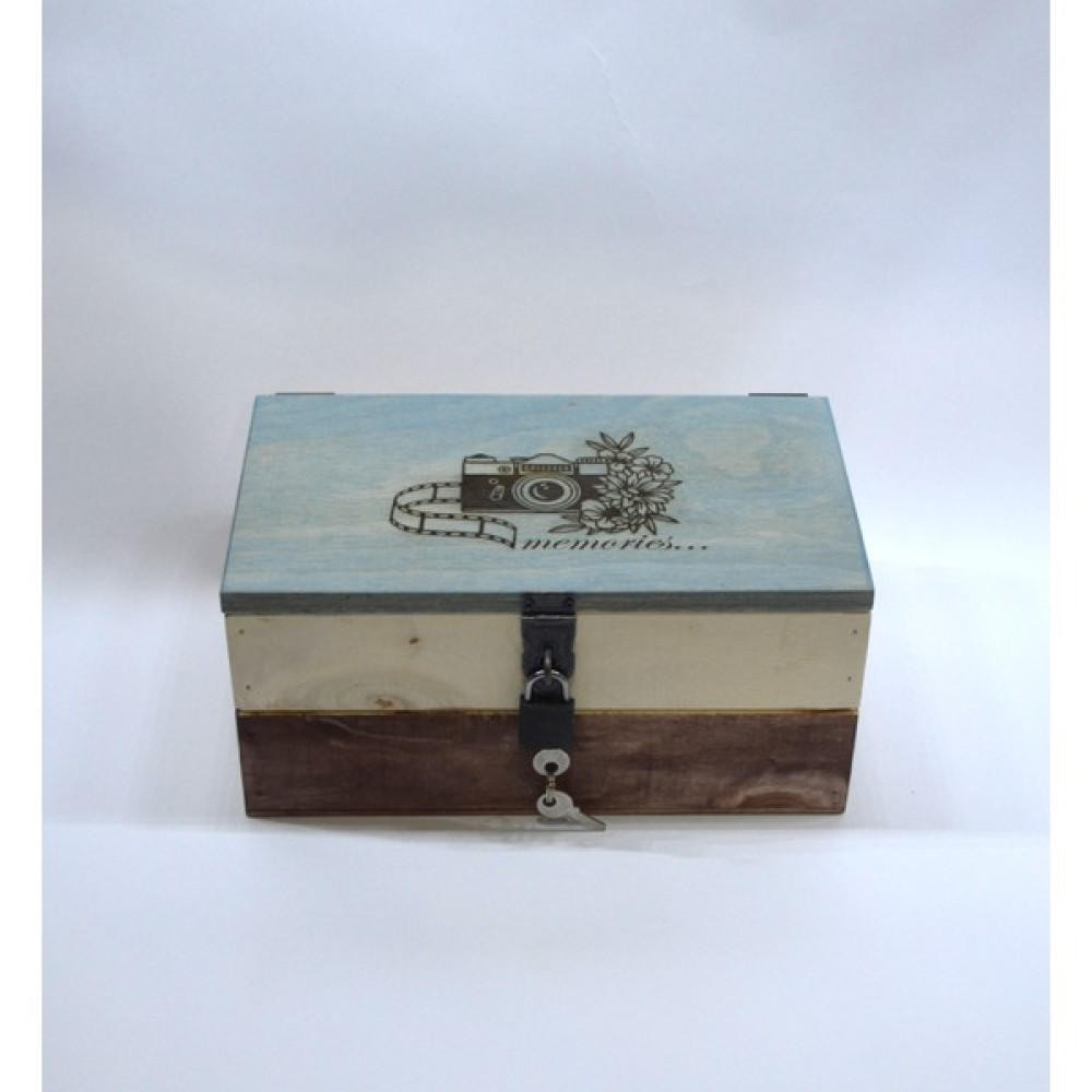 Tuns Atelier Anı Kutusu, Fotoğraf Kutusu, Retro Ahşap Kutu 24CM x 14CM Genişlik 11CM Yükseklik Handmade Eşya Saklama Kutusu Fiyatı