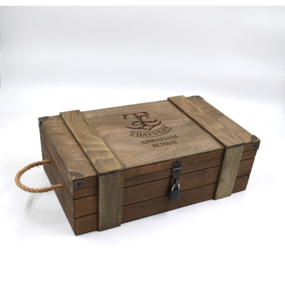 TUN'S WOODS Isme Özel Ahşap Kutu 39CM x 24CM Genişlik 12CM Yükseklik Eşya Saklama Kutusu Fiyatı