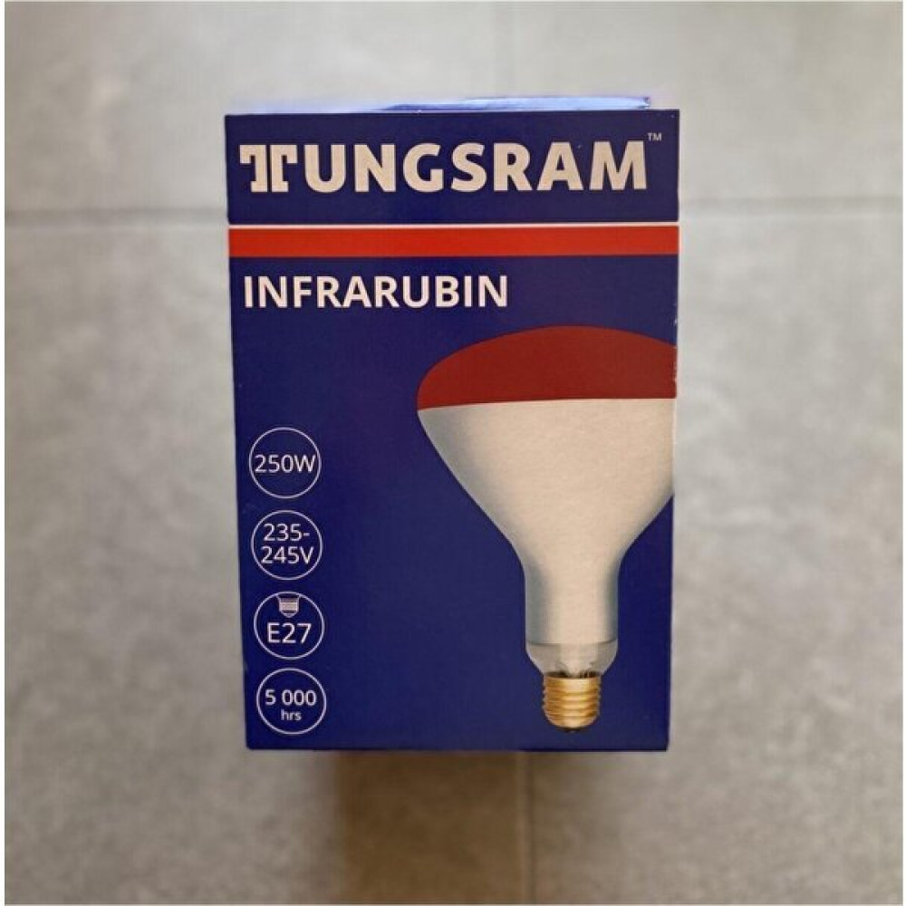 Tunsgram Tungsram 250W E27 Infrared Ampul Kırmızı Işık Tunsram 250W Led Aydınlatmalar Fiyatı