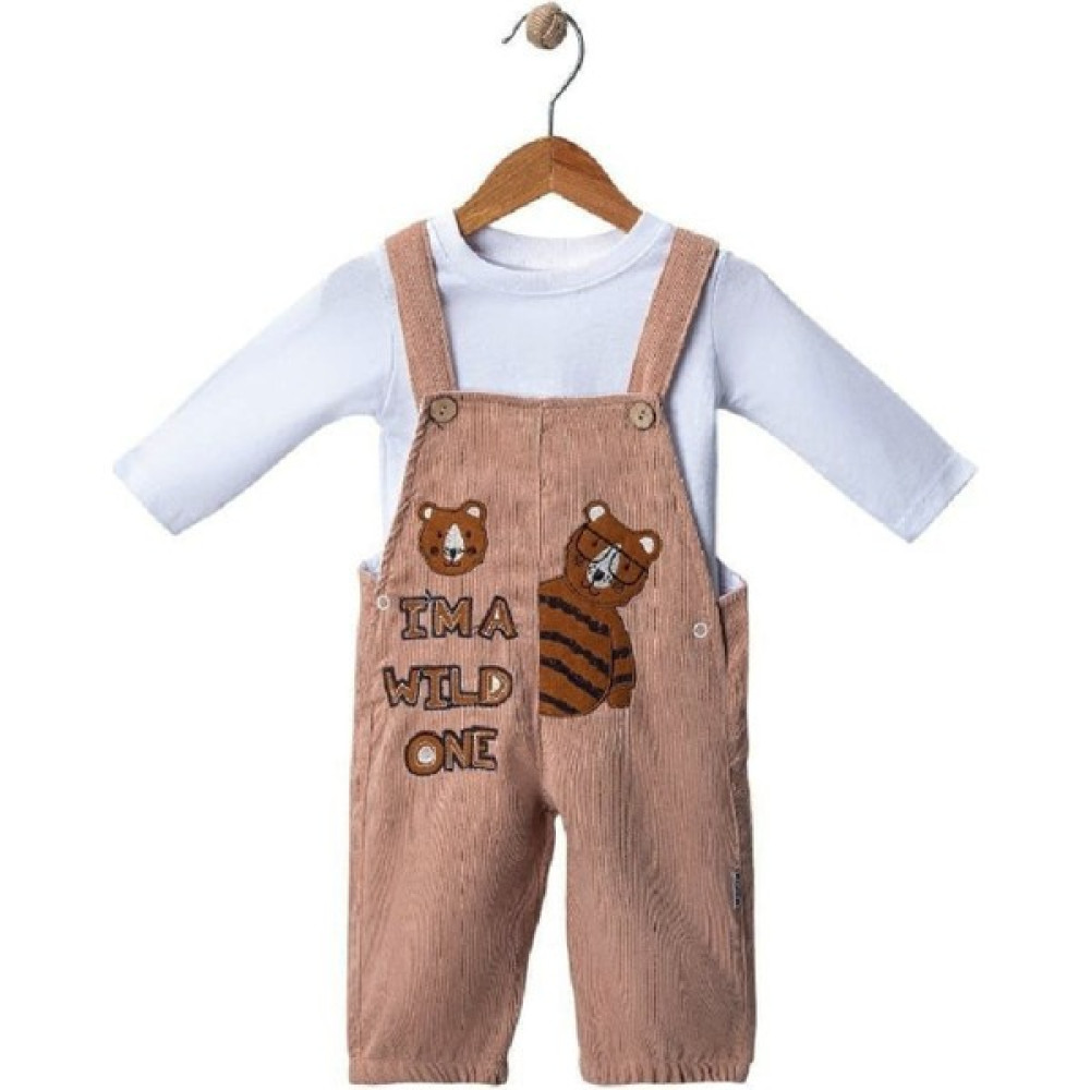 Tuo Bebe Bebek Kadife Bej Salopet Bebek Tulumu Fiyatı