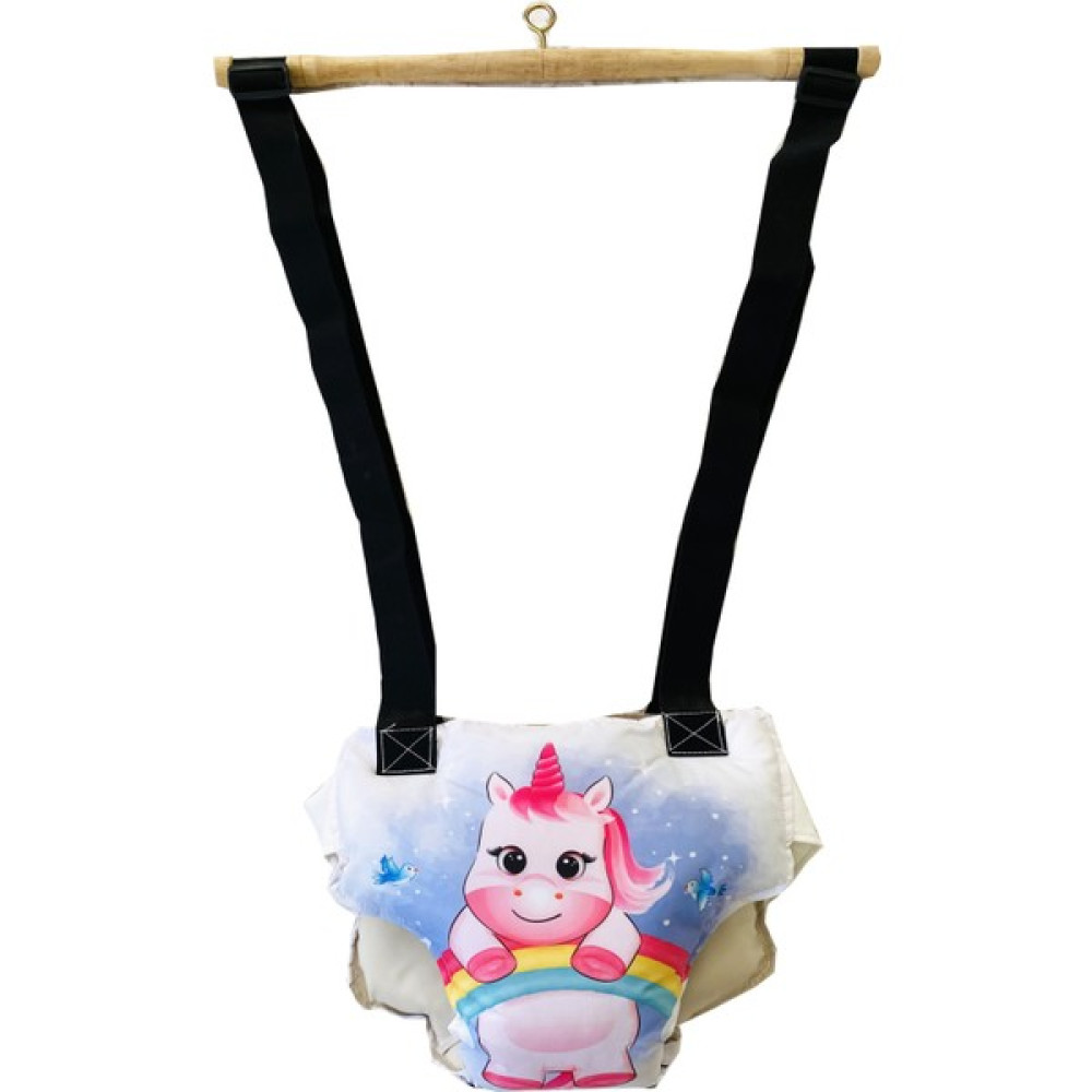 Tuo Bebe Hoppala Zıpzıp Kanguru, Yaylı Denge Bebek Yürüteci Beyaz Renk Unicorn Doğal Ahşap Hoppala Fiyatı