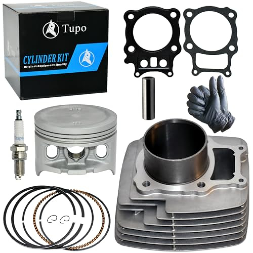 Tupo 329cc 78.5mm Cylinder Piston Ring Gasket Top End Rebuild Kit Compatible with Honda Rancher 350 TRX 350 TRX350 FA/FM/TE/TM Rancher350 2000-2006