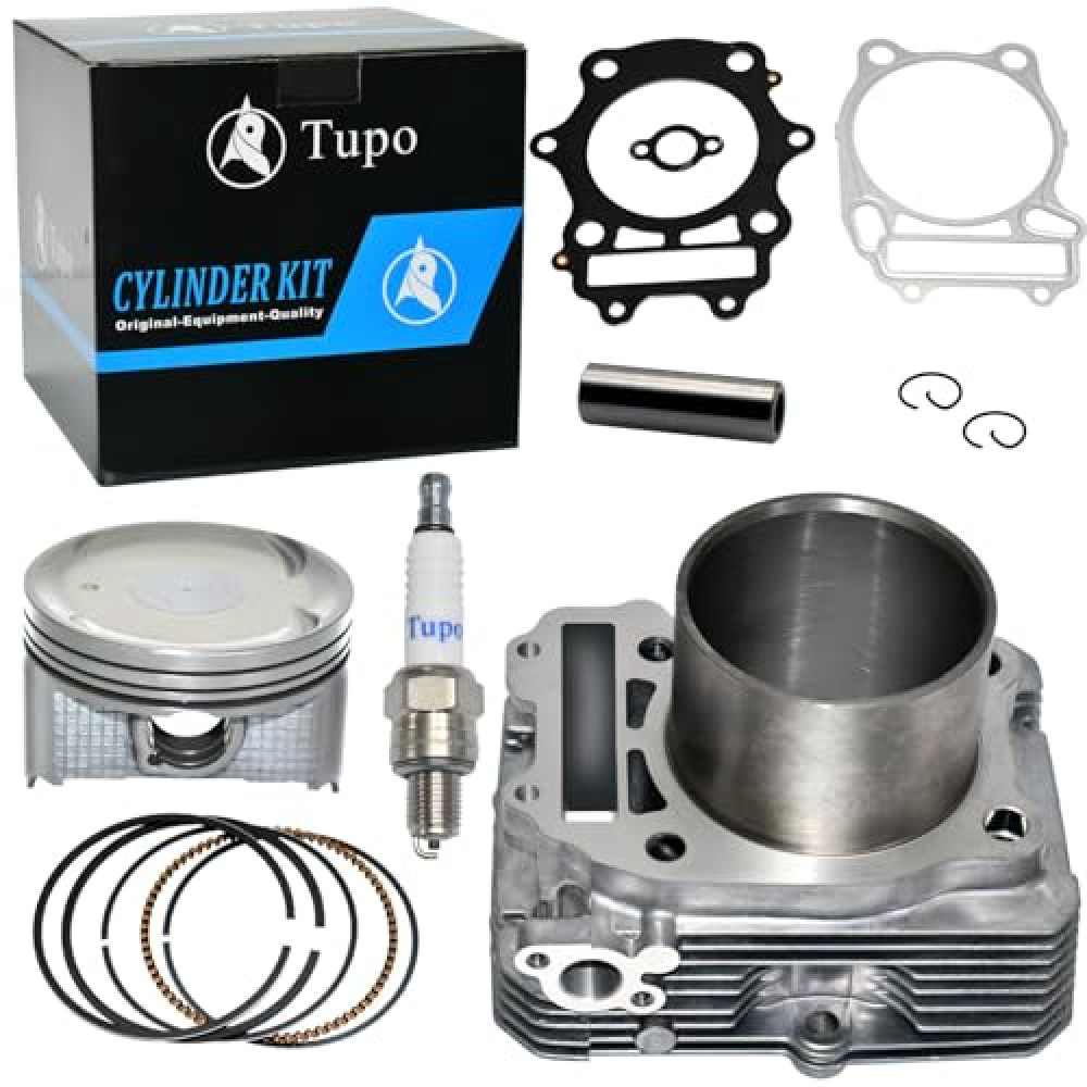 Tupo 82mm Cylinder Piston Ring Gasket Top End Rebuild Kit Compatible with Suzuki Eiger 400 King Quad 400 Eiger400 2002-2018