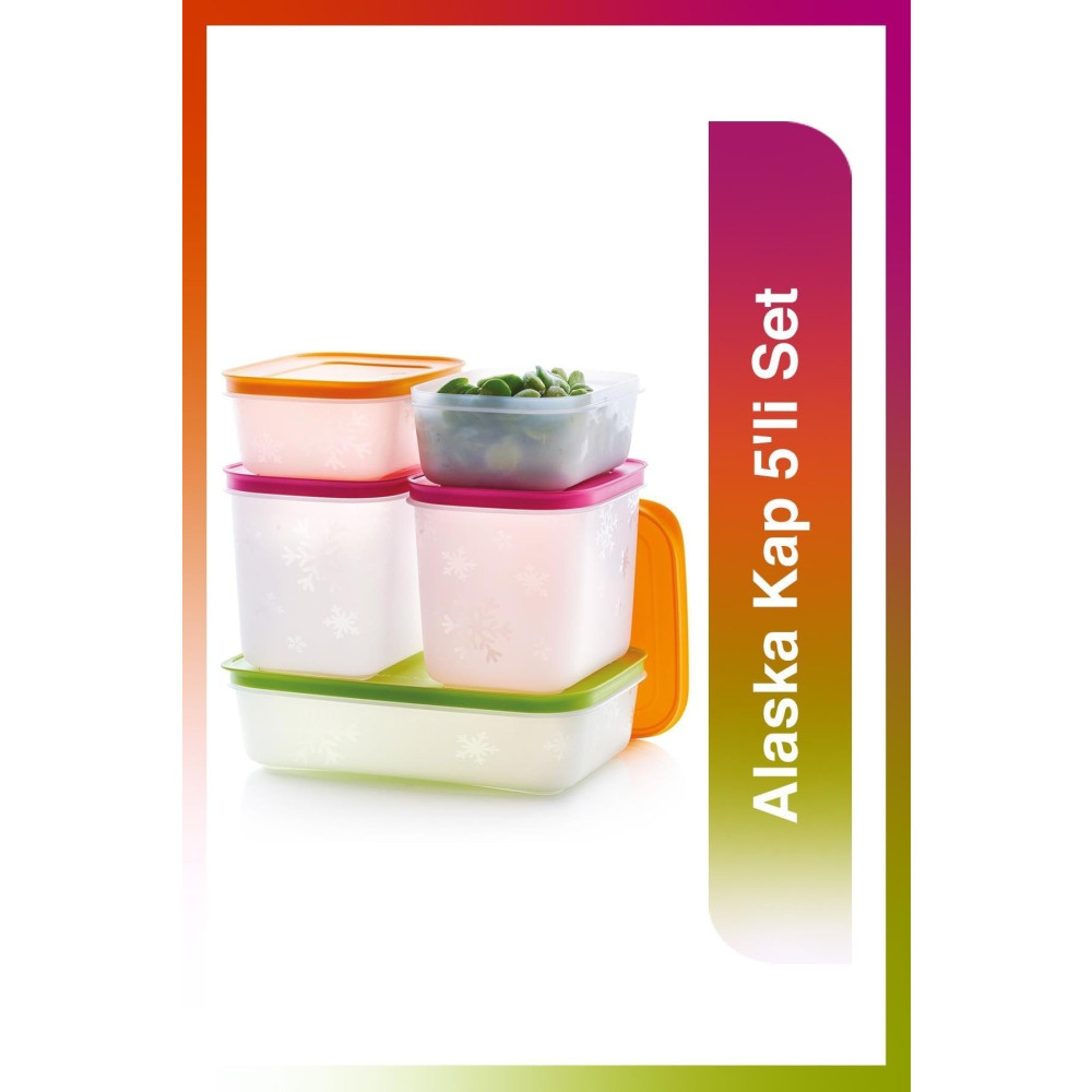 Tupperware Alaska Kap 5li Set Saklama Kapları Fiyatı