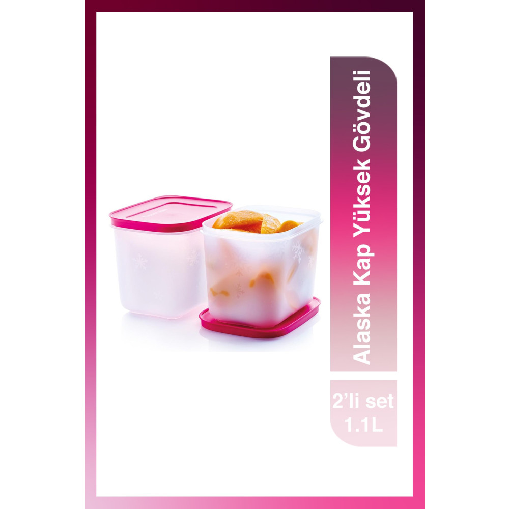 Tupperware Alaska Kap Yüksek Gövdeli 2li Set 1.1l Saklama Kapları Fiyatı
