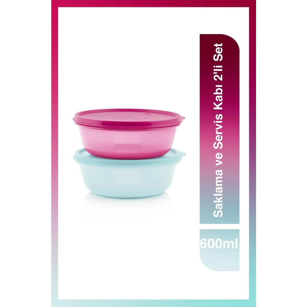Tupperware Saklama Ve Servis Kabı 2li Set 600 Ml Saklama Kapları Fiyatı