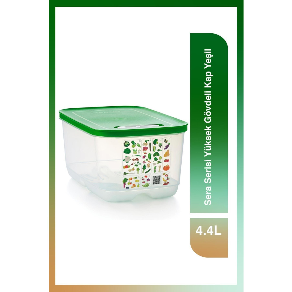 Tupperware Sera Serisi Yüksek Gövdeli Kap 4.4l Yeşil Saklama Kapları Fiyatı