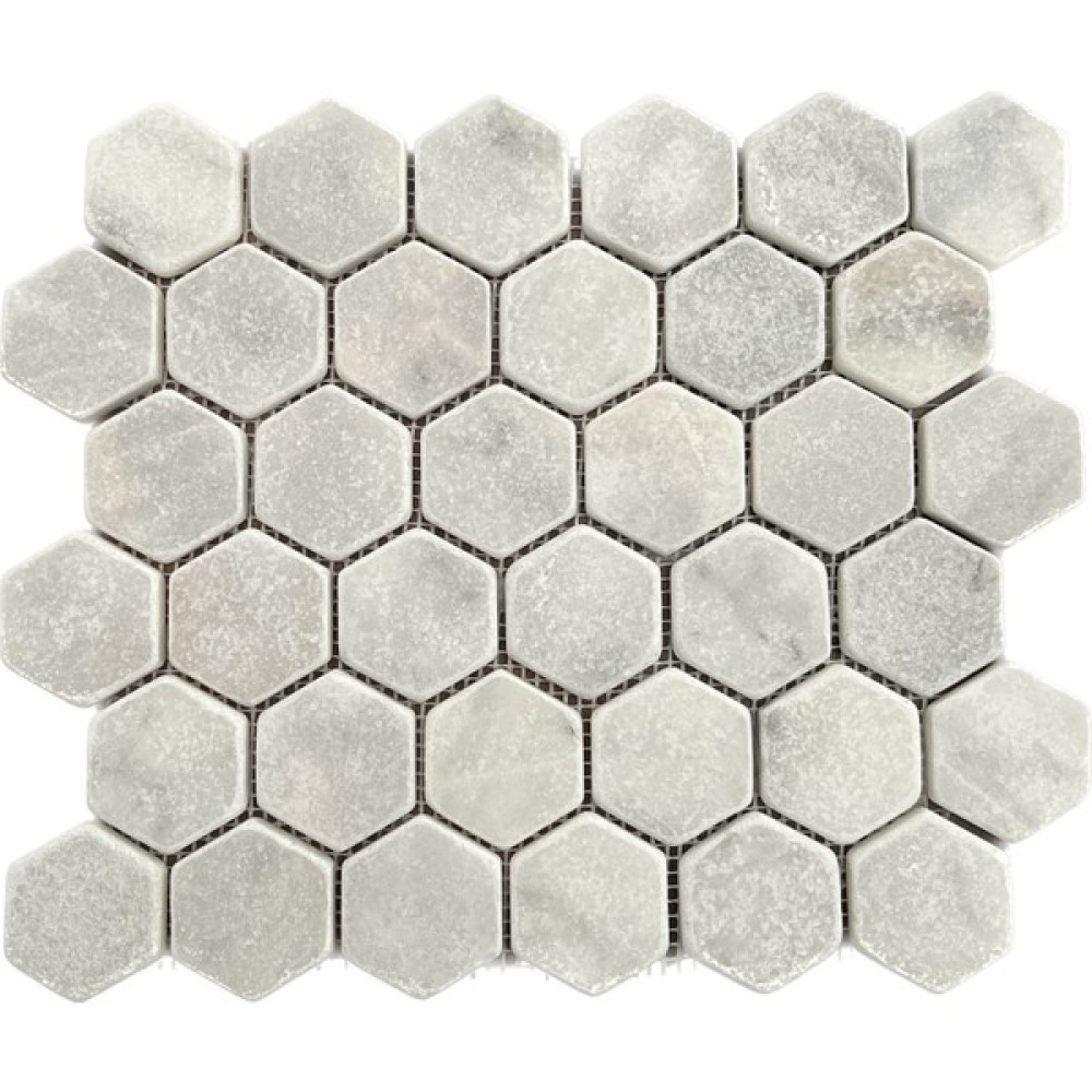 Tuqco Doğaltaş Fileli 2" Hexagon Carrara Eskitme Mermer Mozaik Oto Boyaları Fiyatı