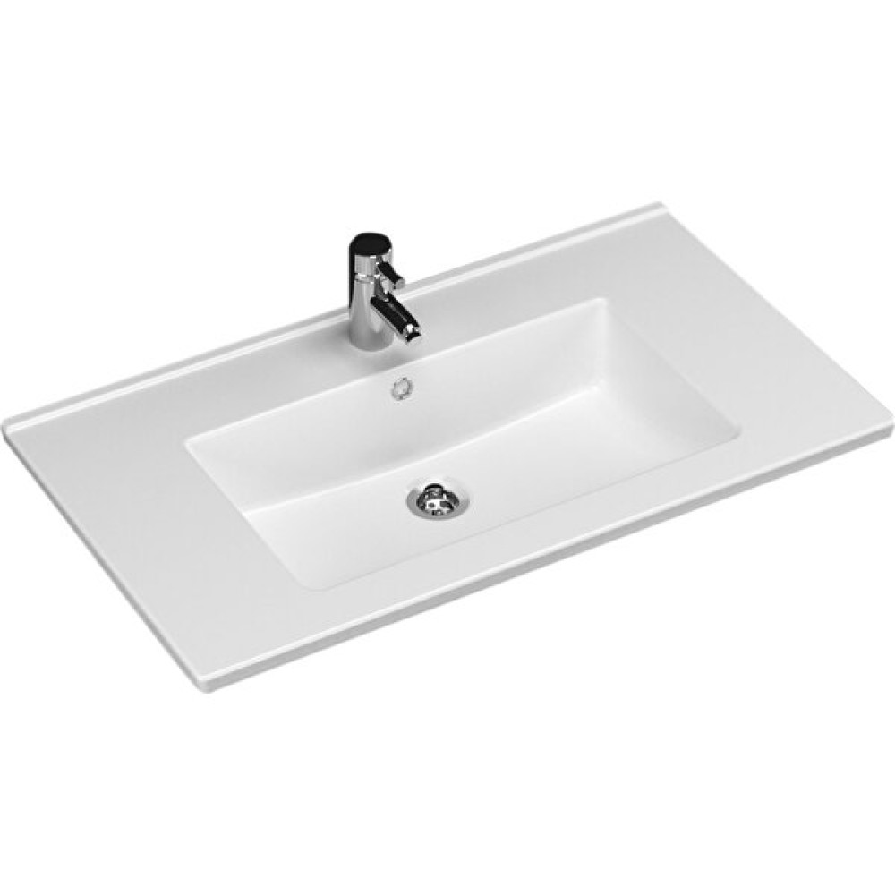 Turavit Bella 80 cm Etejerli Lavabo - Beyaz Lavabo Fiyatı