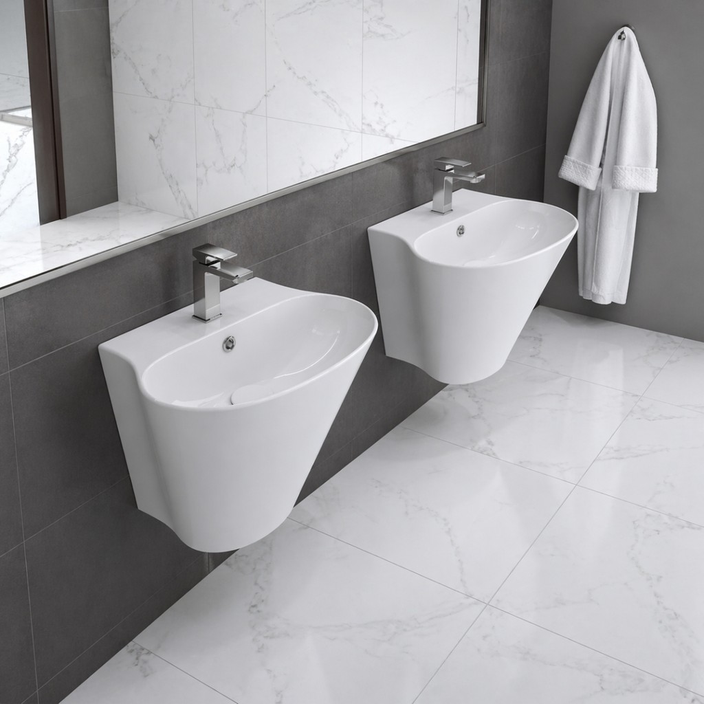 Turavit Minia Monoblok Batarya Delikli Beyaz Lavabo MN5027 - 1 Diğer Fiyatı