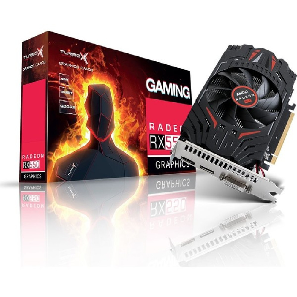 Turbox Arcade Hero M RX550 Amd GDDR5 128Bit Vga.Dvi.Hdmi Tek Fan 4GB Ekran Kartı Ekran Kartları Fiyatı