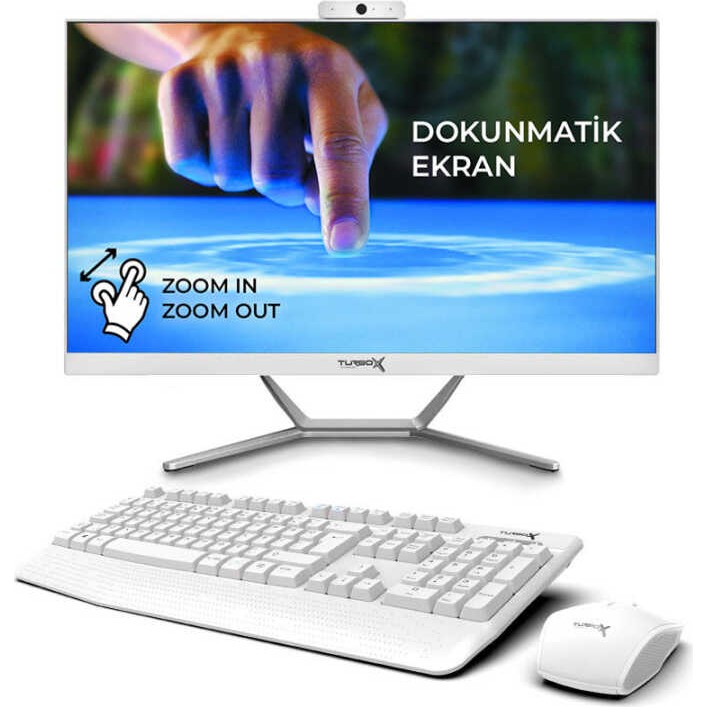 Turbox TAX1386 I5 12450H 16GB Ddr4 256GB SSD 23.8 Full Hd Dokunmatik Bt Webcam Wifi All In One Pc Web Kameraları Fiyatı