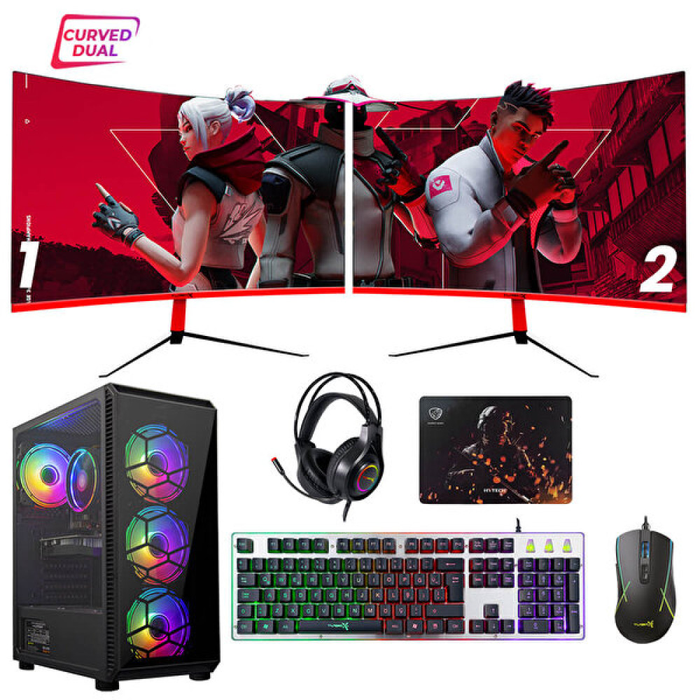 Turbox Tx1650 Intel Core i7 860 23.6" Çift Monitör 16 GB RAM 256 GB SSD 4 GB GT 740 Curved Oyun Bilgisayarı Masaüstü Bilgisayar Fiyatı