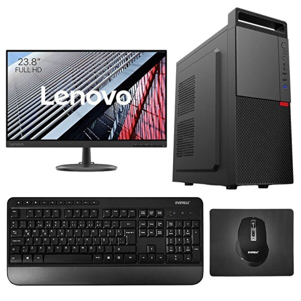 Turbox Tx2615 Intel Core i7 2600 23.8" 16 GB RAM 512 GB SSD Lenovo Monitör FreeDOS Masaüstü Bilgisayar Masaüstü Bilgisayar Fiyatı