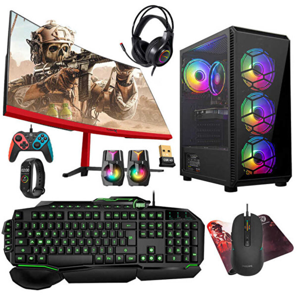 Turbox Tx4826 Intel Core i7 2600 23.6" 16 GB RAM 1 TB SSD 4 GB Gt740 Gddr5 Curved FreeDOS Masaüstü Oyun Bilgisayarı Masaüstü Bilgisayar Fiyatı