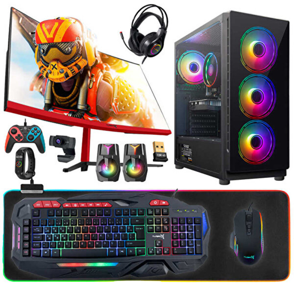 Turbox Tx5012 AMD Ryzen 5 3600 23.6" 32 GB RAM 512 GB SSD RX 560 4 GB Curved FreeDOS Masaüstü Oyun Bilgisayarı Masaüstü Bilgisayar Fiyatı