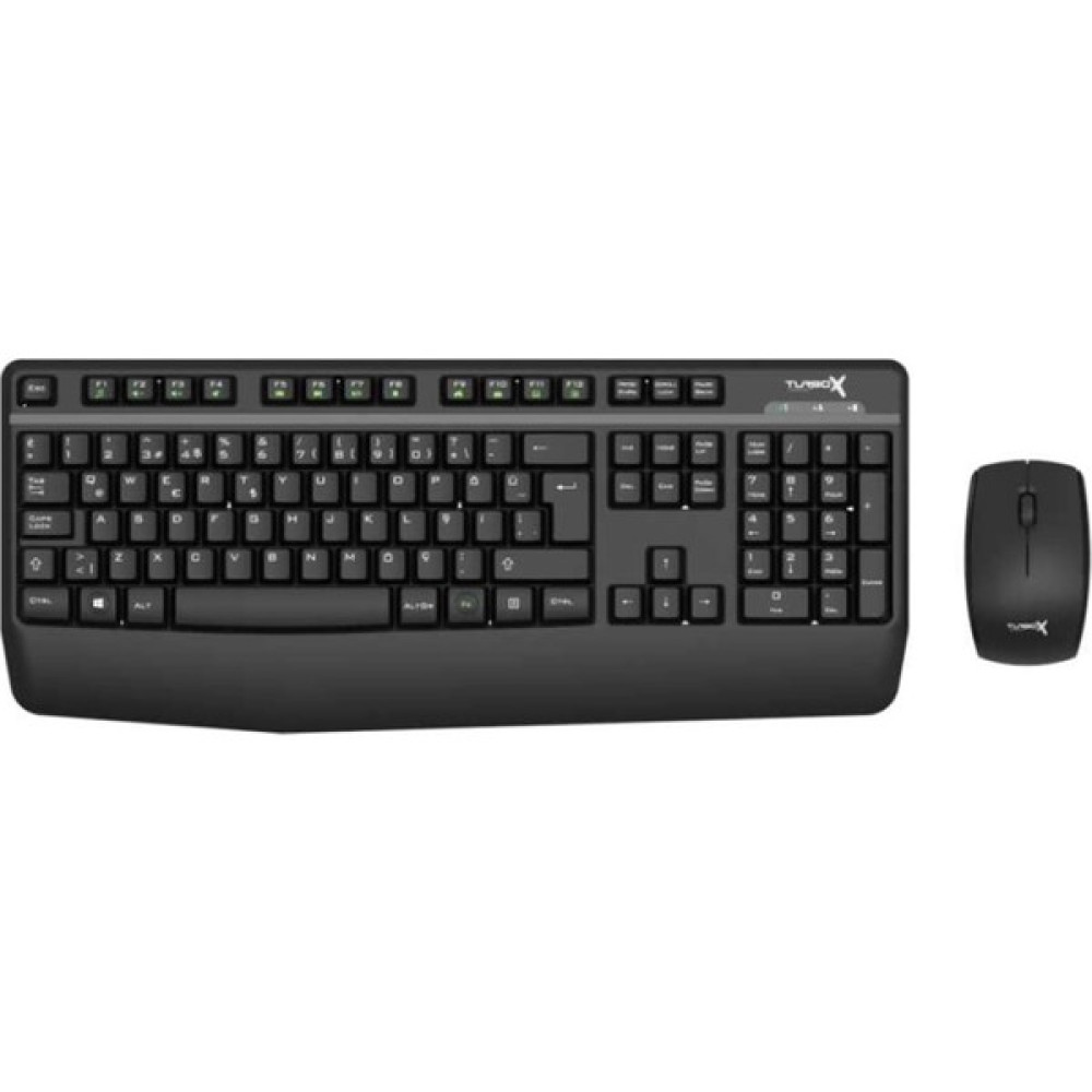 Turbox Workeys Office USB Kablosuz 2.4ghz Siyah Multimedya Standart Q Kablosuz Klavye ve Mouse Klavye - Mouse Fiyatı