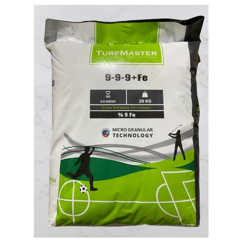 Turfmaster 9-9-9+ Fe Yavaş Salınımlı Çim ve Bitki Gübresi 20 kg Gübre Fiyatı