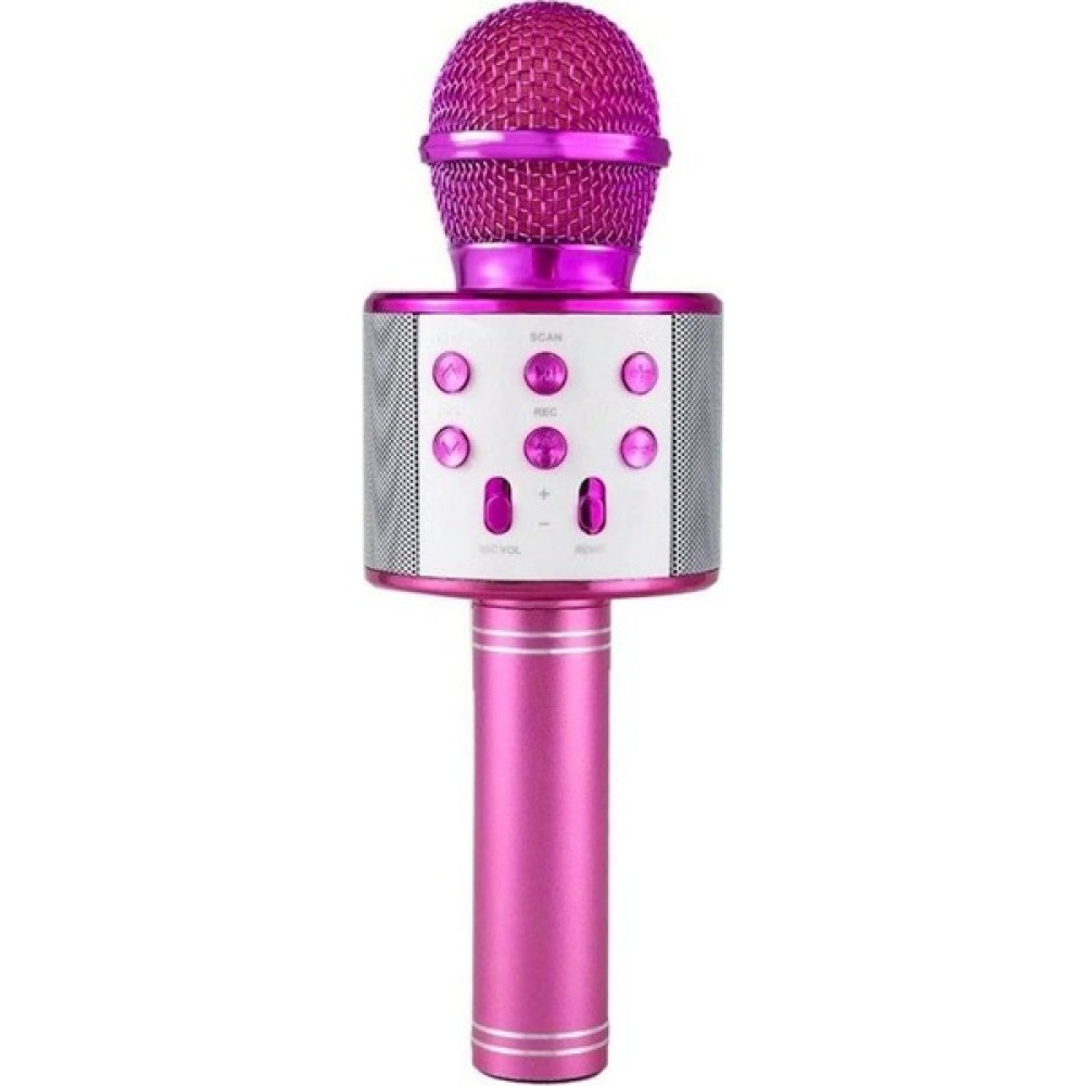 Turgut Ticaret TT_WS-858 Mikrofonlu Hoparlörlü Bluetooth /Tf Kart/Usb Destekli Karaoke - Pembe Müzik Aletleri Fiyatı