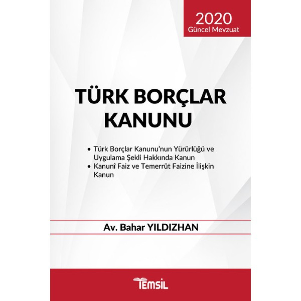 Türk Borçlar Kanunu - Bahar Yıldızhan Hukuk Kitapları Fiyatı