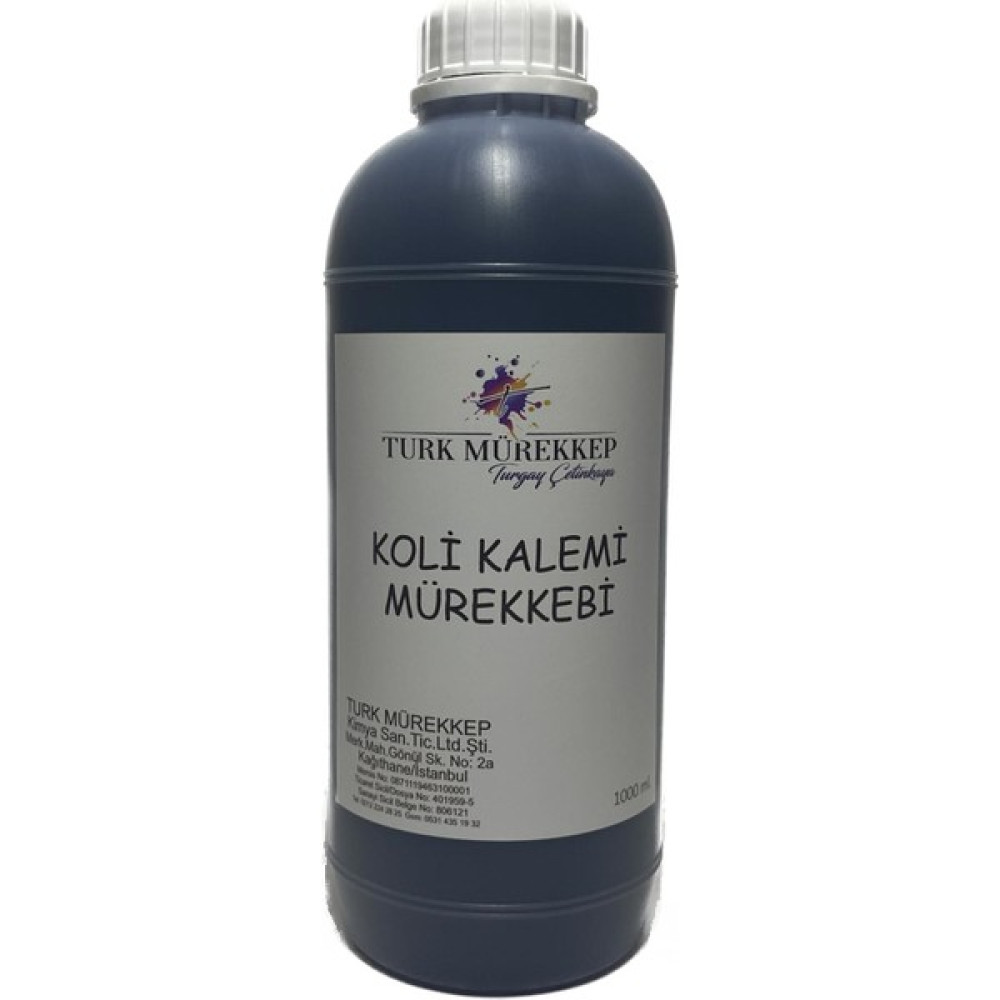 Turk Mürekkep Koli Kalemi Mürekkebi Siyah 1000 Ml. Kalem Kartuşu & Mürekkebi Fiyatı
