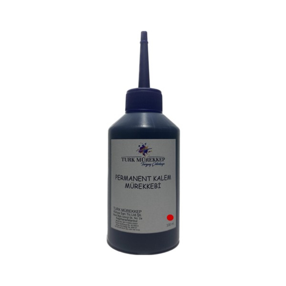 Turk Mürekkep Permanent Kalem Mürekkebi Kırmızı 100 Ml. Kalem Kartuşu & Mürekkebi Fiyatı