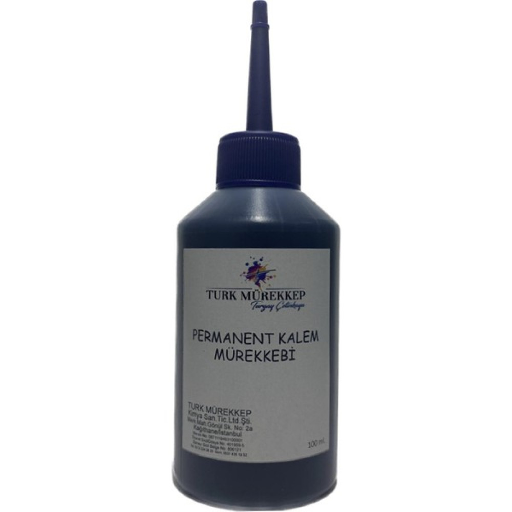 Turk Mürekkep Permanent Kalem Mürekkebi Siyah 100 Ml. Kalem Kartuşu & Mürekkebi Fiyatı