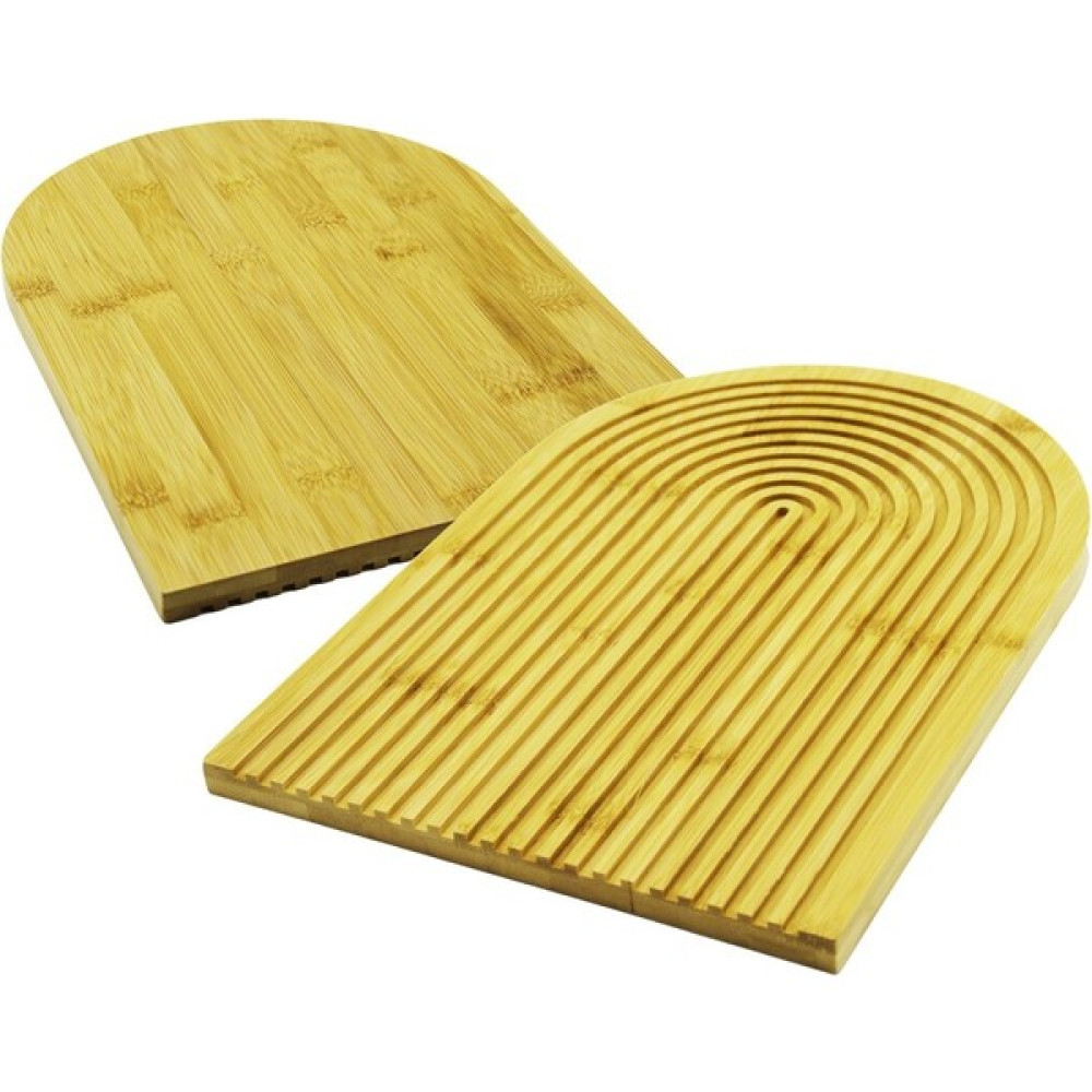 TURK Oval - Labirent Oyuk Desenli Ahşap Bambu Sunum Tepsi 23X32CM (4767) Oto Boyaları Fiyatı