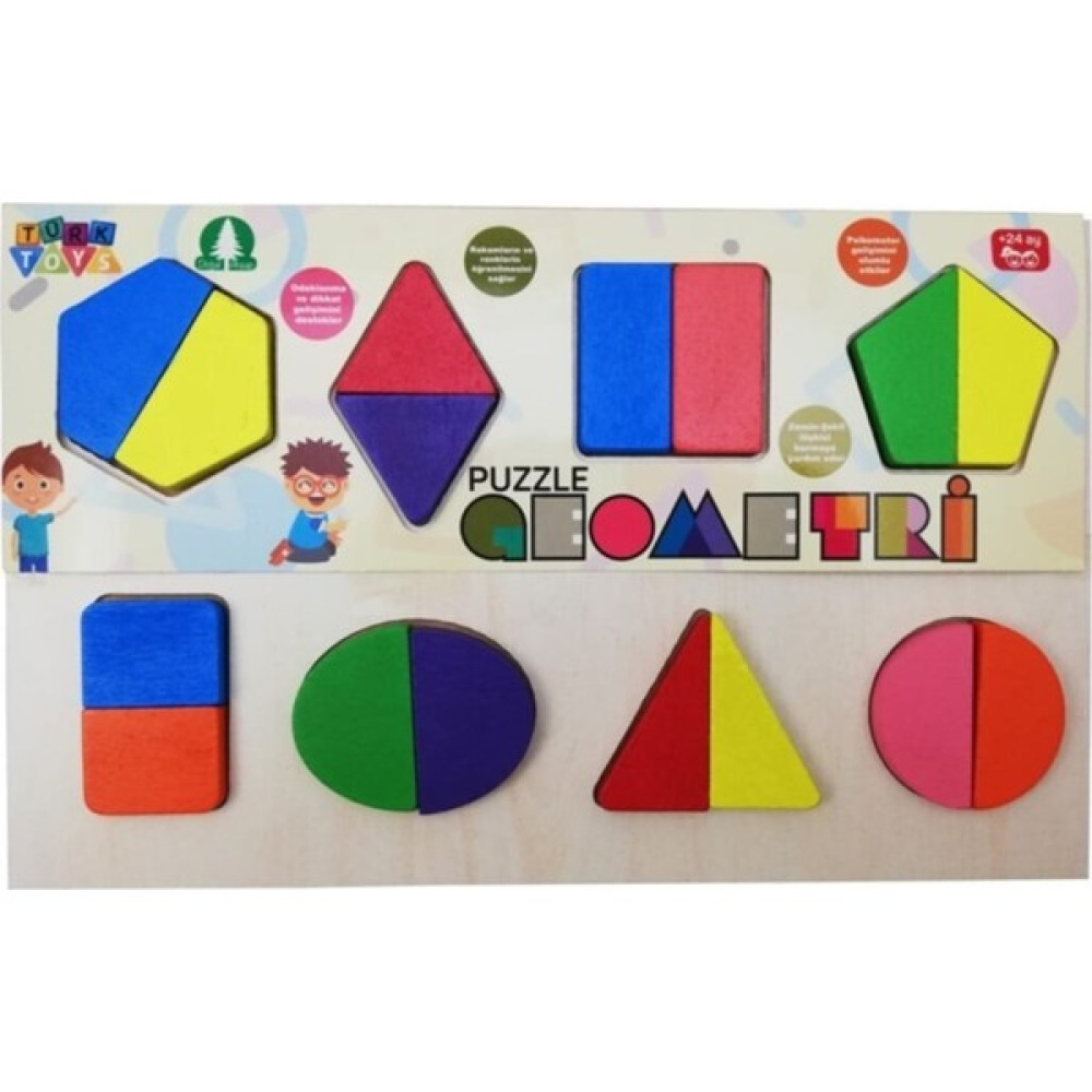 Türk Toys Geometri Puzzle Eğitici Oyuncak Fiyatı