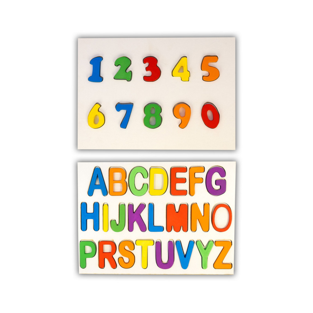 Türk Toys Tt Türktoys Ahşap Puzzle Alfabe + Sayılar Blok Seti Eğitici Oyuncak Fiyatı
