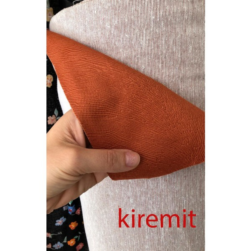 Turkanlar Home 70-85 cm Arası Tay Tüyü Parça Kumaşlar - Kiremit - 80 cm - 140 cm Kumaşlar Fiyatı