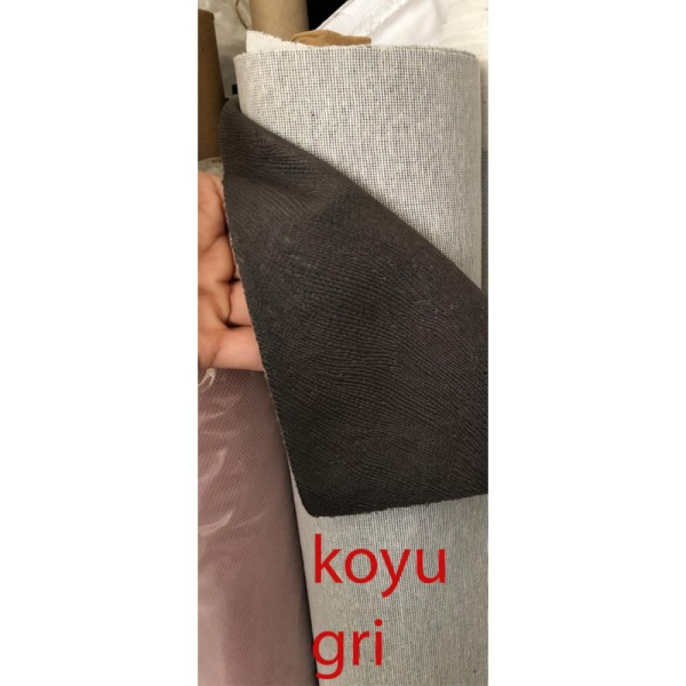 Turkanlar Home 70-85 cm Arası Tay Tüyü Parça Kumaşlar - Koyu Gri - 80 cm - 140 cm Kumaşlar Fiyatı