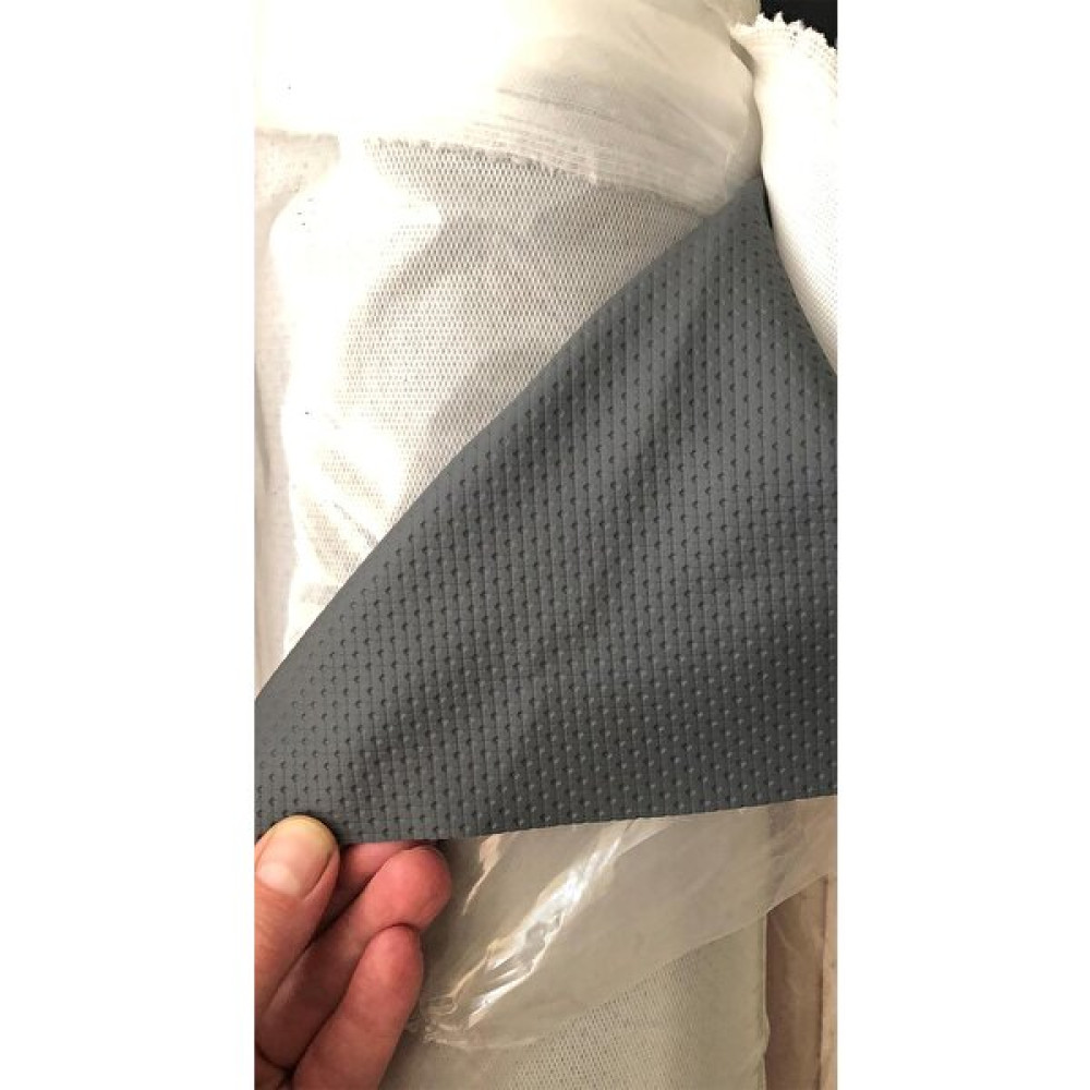 Türkanlarhome Nokta Desen Suni Deri Metre Kumaşlar( Oto Döşeme,mobilya.çanta,hobi Amaçlı Vs. - 100 cm - Koyu Gri - 140 cm Kumaşlar Fiyatı