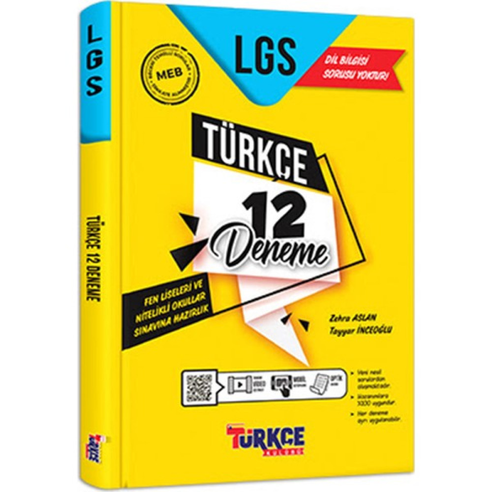 Türkçe Kulübü Lgs Türkçe 12 Deneme Türkçe Fiyatı