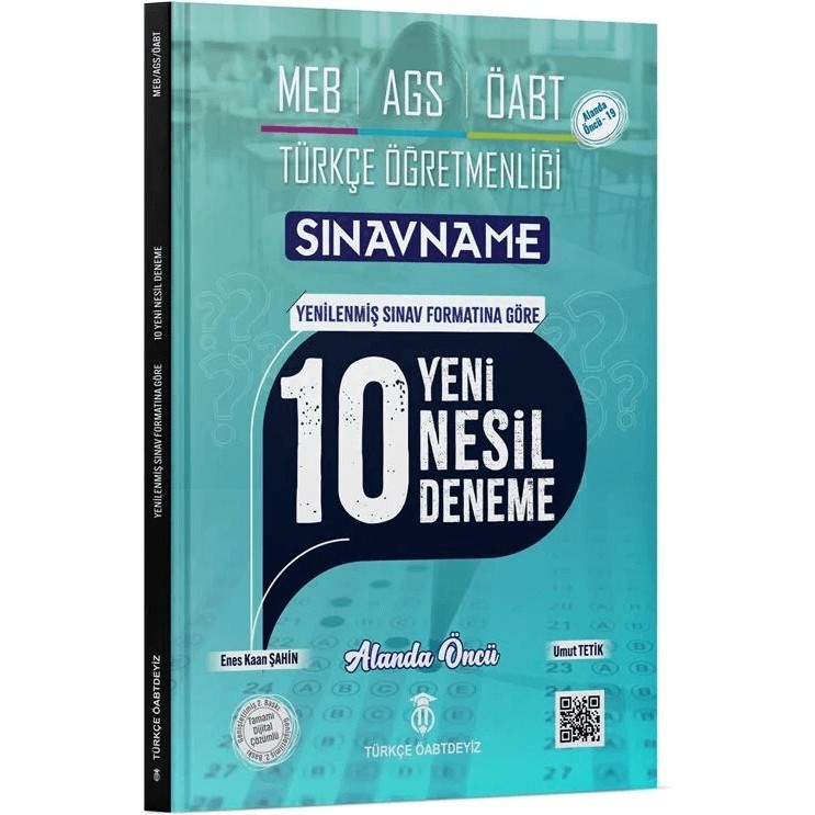 Türkçe Öabtdeyiz Öabt Meb-Ags Türkçe Öğretmenliği Sınavname 10 Deneme Çözümlü Görevde Yükselme Sınavları Kitapları Fiyatı