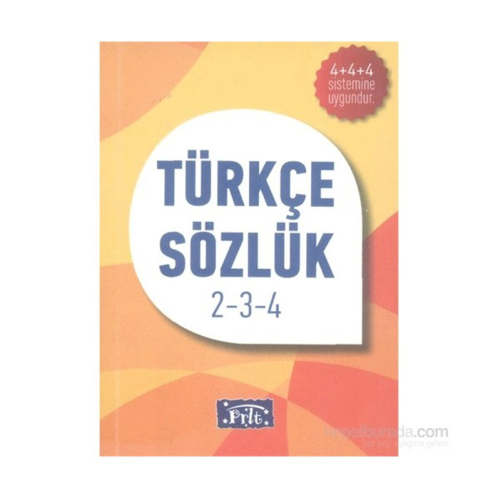 Türkçe Sözlük İlköğ.2-3-4 - Sözlük İmla Kitapları Fiyatı