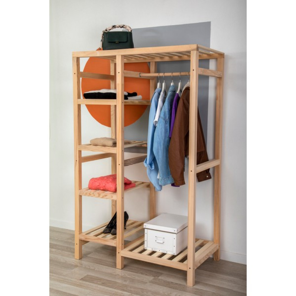 Türker Design Sandre Açık Gardrop 55CM - Kahverengi Gardrop & Dolap Fiyatı