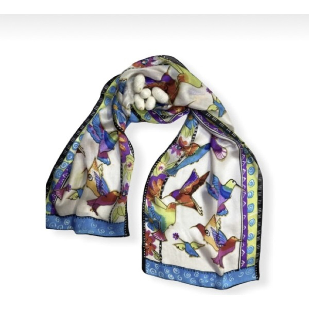 Turkish Silk Store Kuş Desenli Ipek Fular Şal / Fular & Eşarp Fiyatı