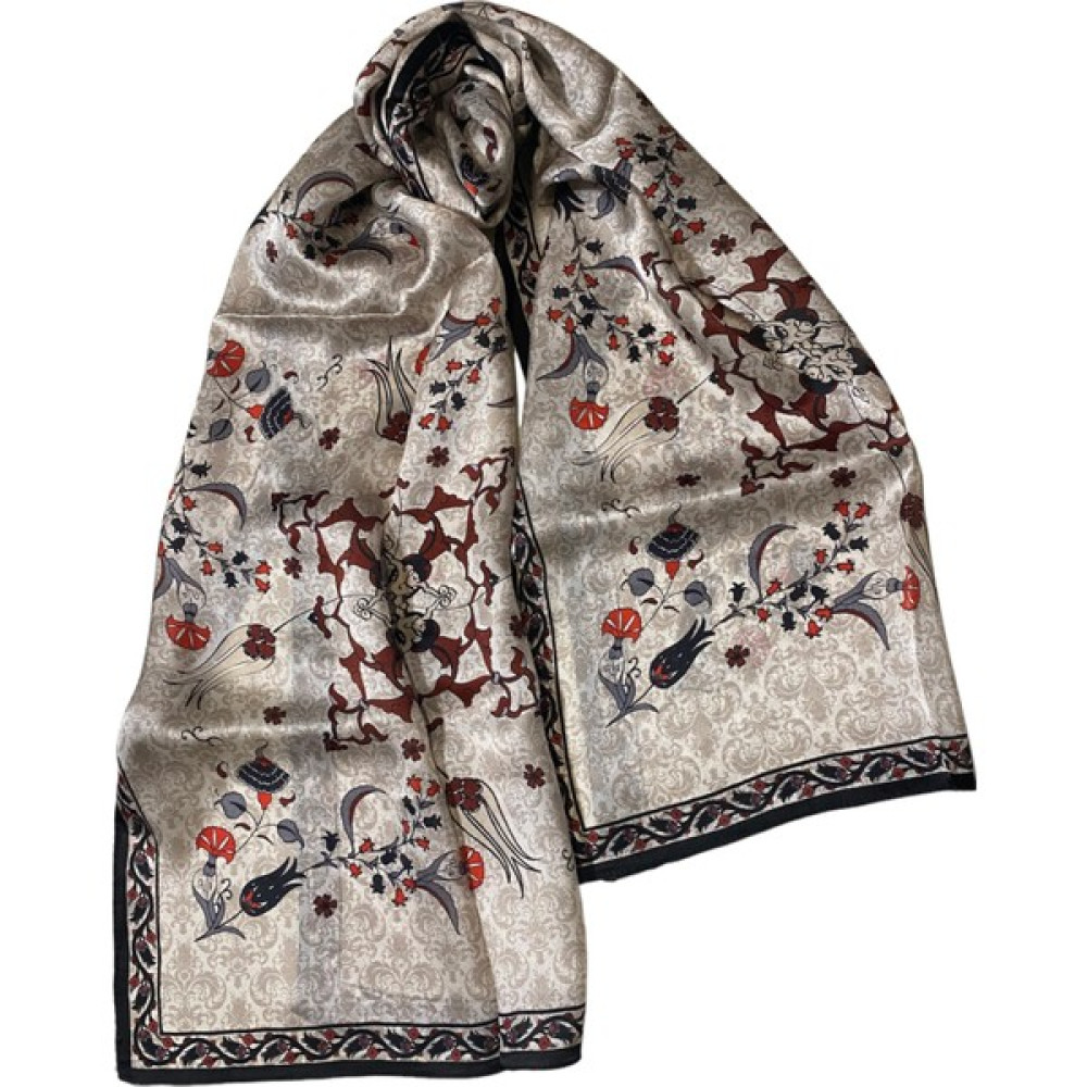 Turkish Silk Store Türk Motifli Ipek Fular Eşarp Fiyatı