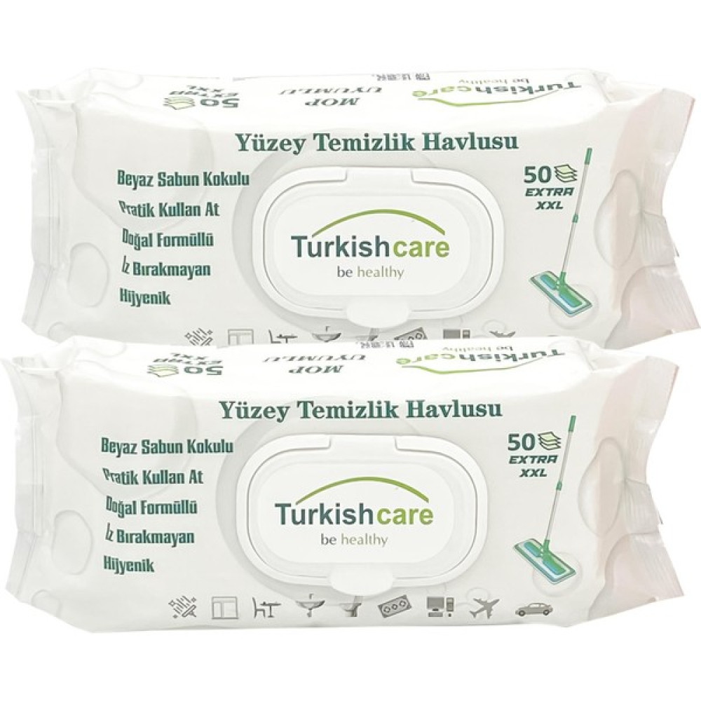 Turkishcare 2'li Yüzey Temizlik Havlusu 50 pcs Parlatıcı ve Temizleyiciler Fiyatı