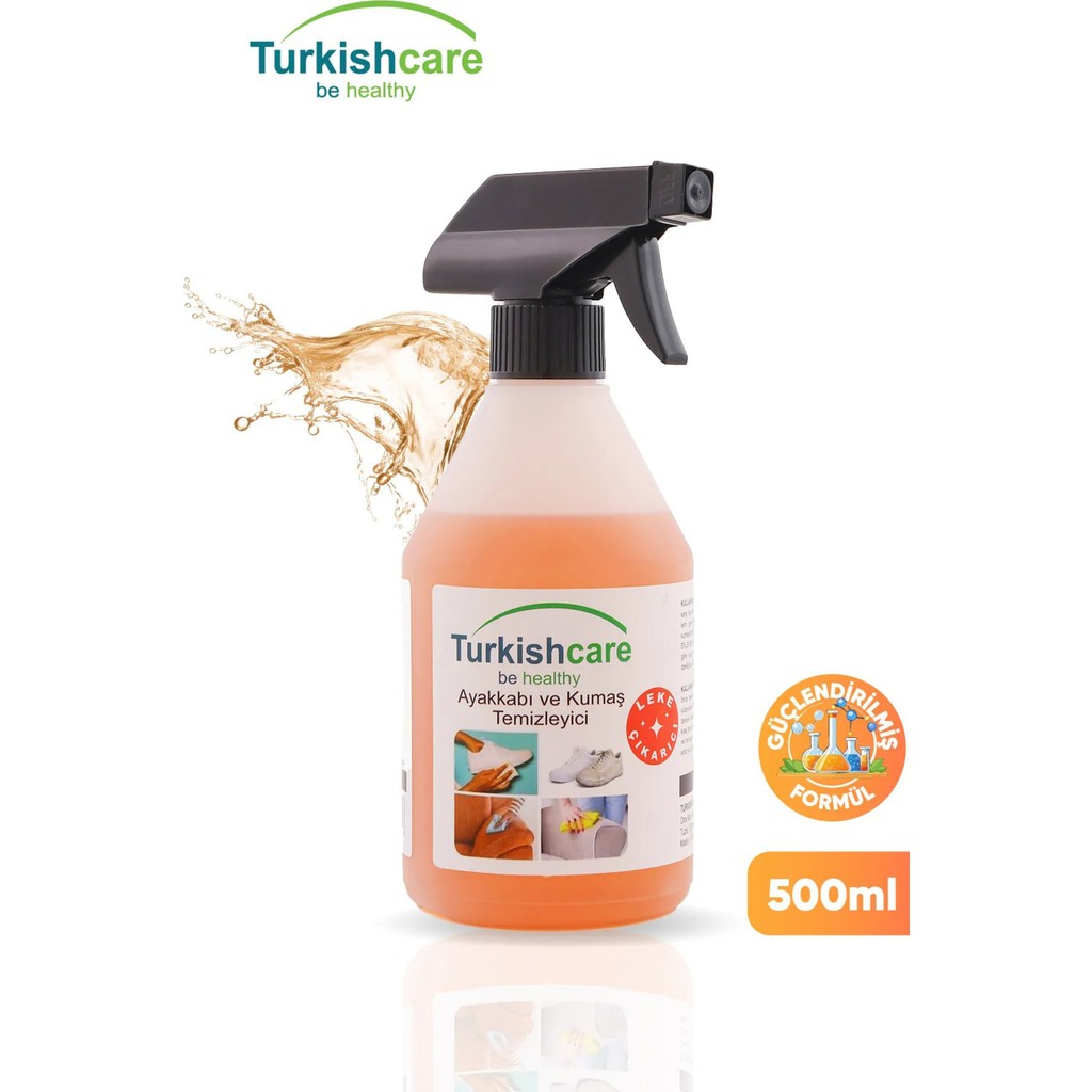 Turkishcare Ayakkabı Ve Kumaş Temizleme Spreyi 500 ml Solvent İçermeyen Ekolojik Formül Ayakkabılar ve Çantalar Fiyatı