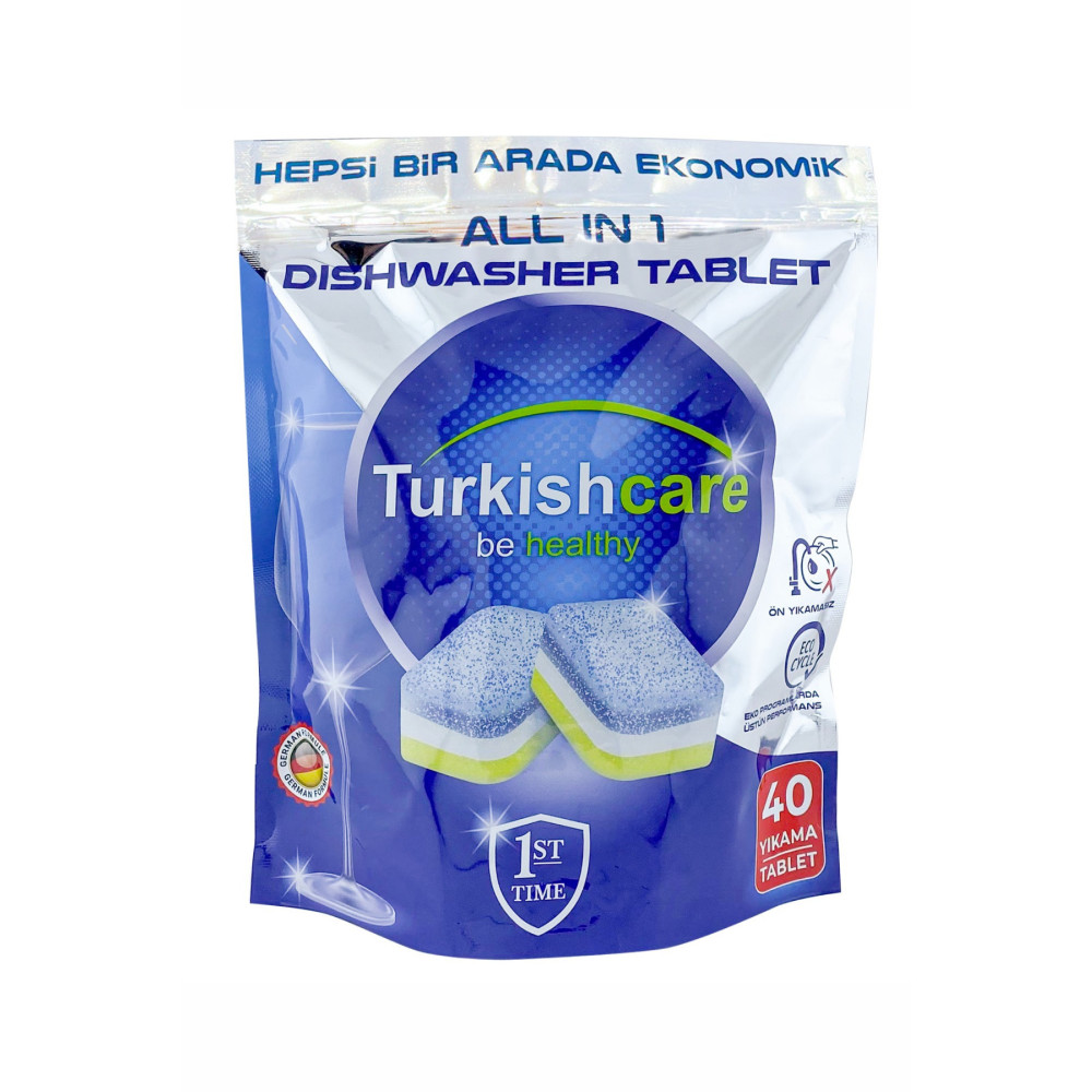 Turkishcare Hepsi Bir Arada Ekonomik 40 Yıkama Bulaşık Deterjanı Premium Tablet Bulaşık Yıkama Fiyatı