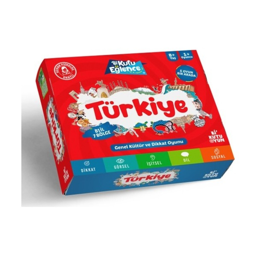 Türkiye Dikkat Ve Genel Kültür Oyunu - Erdoğan Oğultekin Zihinsel Gelişim Kitapları Fiyatı